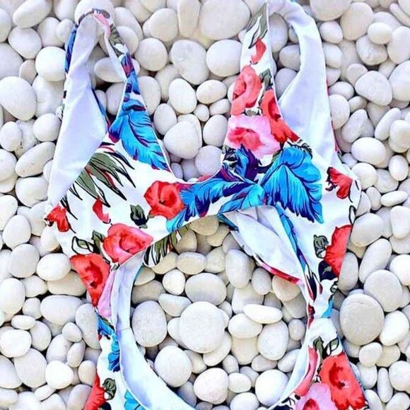 Floral Blue Halter Top, Mommy & Me S… - Picture 13 of 16